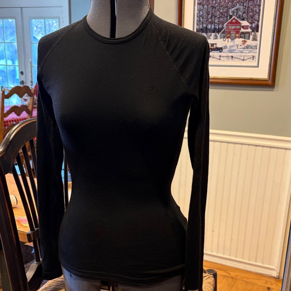 Icebreaker Bodyfit 200 Women's Merino Top - Black small